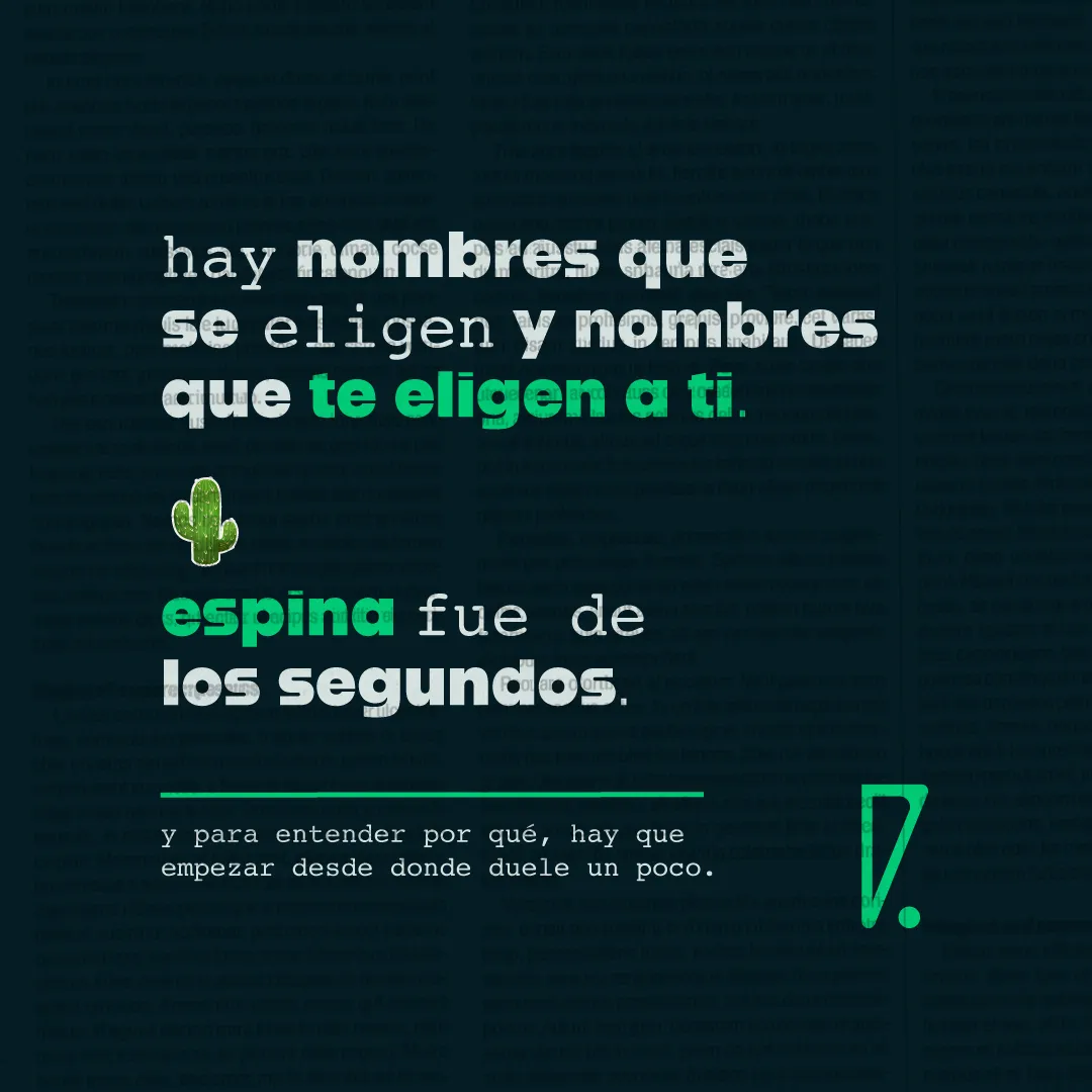 por qué se llama espina